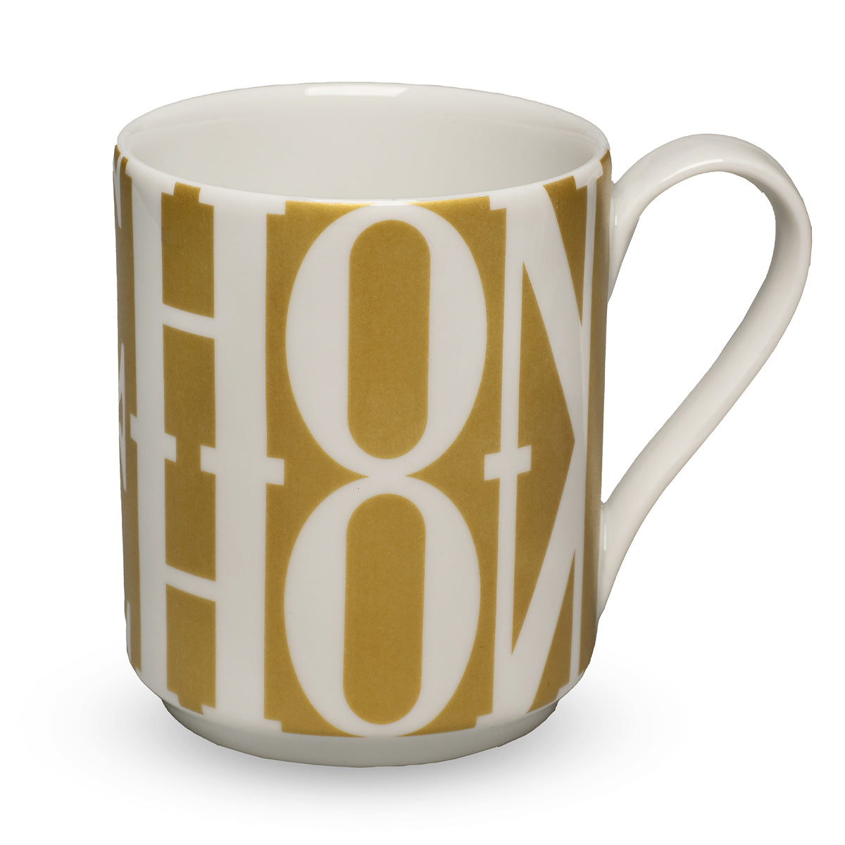 Mug or et blanc
