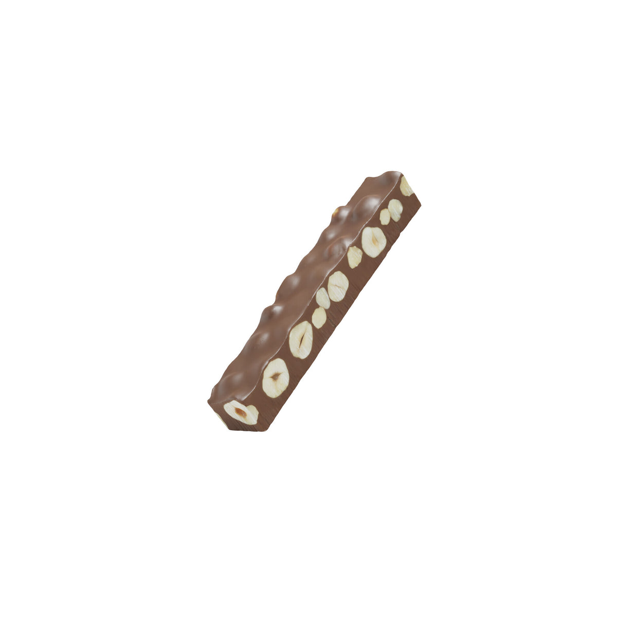 Barre de chocolat au lait aux noisettes entières