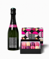 Box of 8 macarons & half bottle of FAUCHON brut champagne