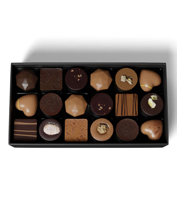 Écrin 36 chocolats pralinés et ganaches