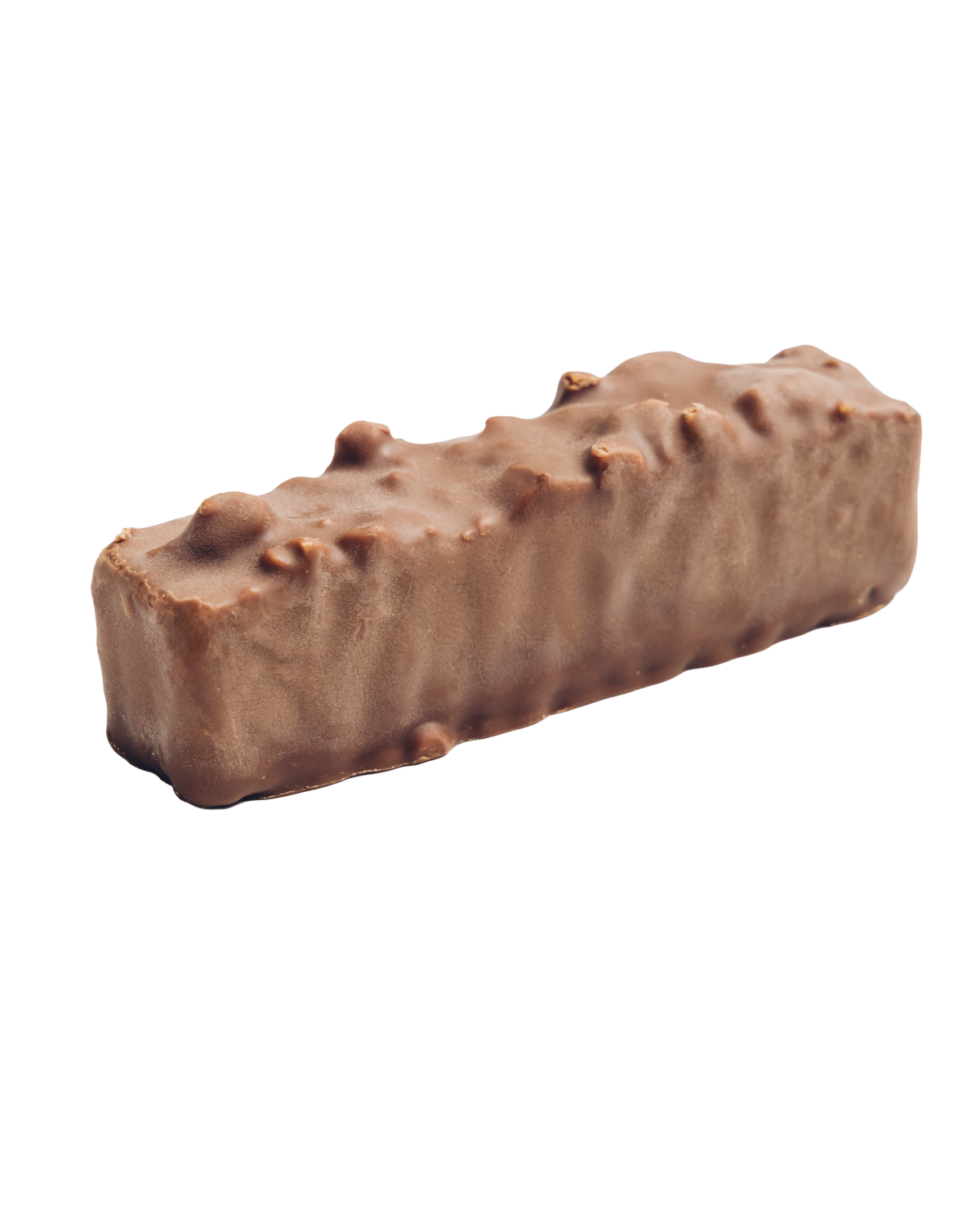 Barre de chocolat au lait praliné, cacahuète et caramel au beurre salé
