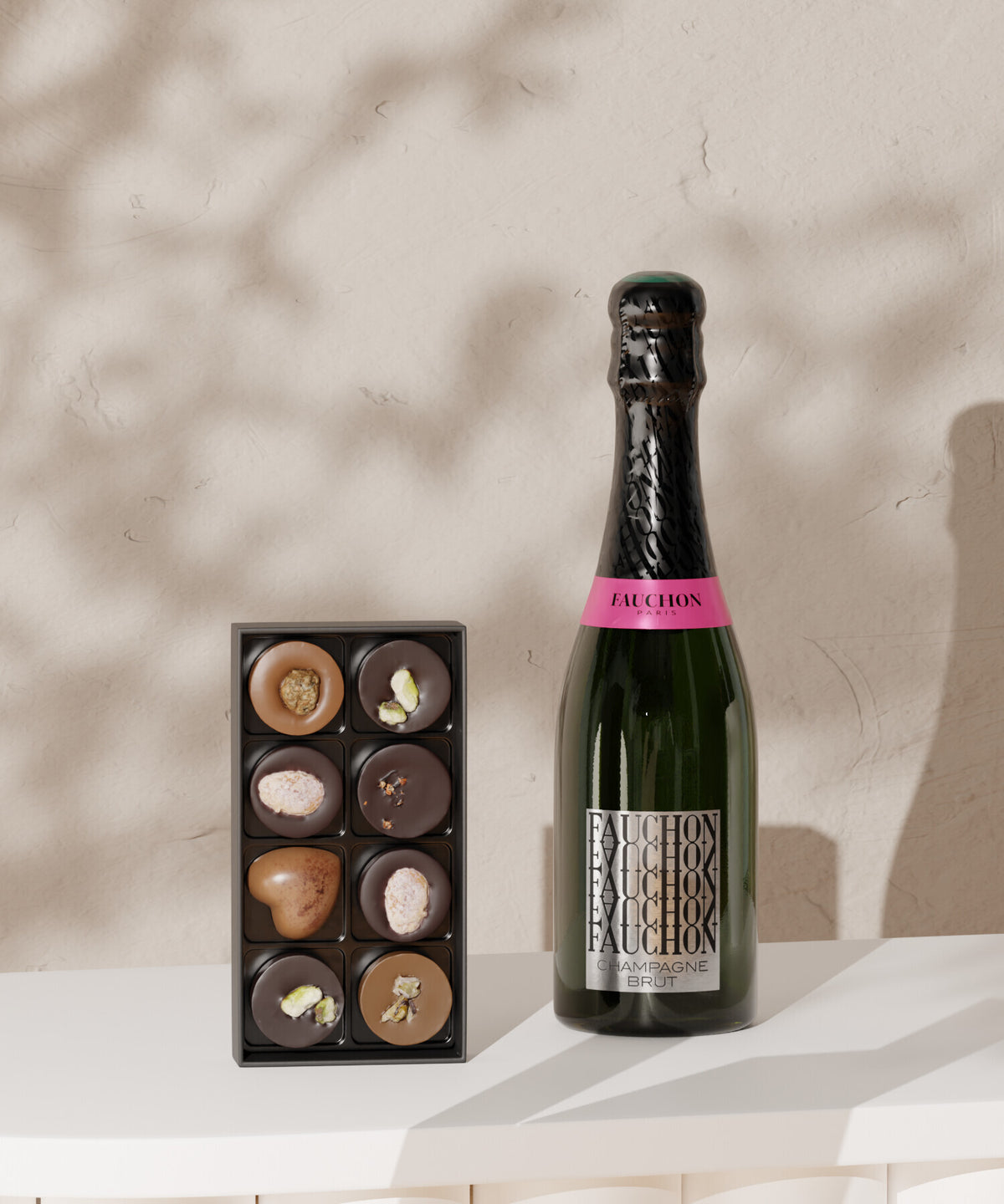 8 Pralinés & 37,5 cl de Bulles Fines
